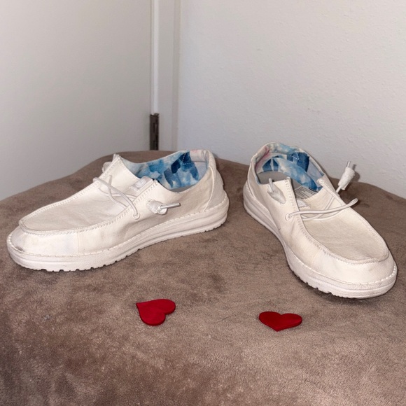 Hey Dude Shoes - Hey Dude Women's White Loafers